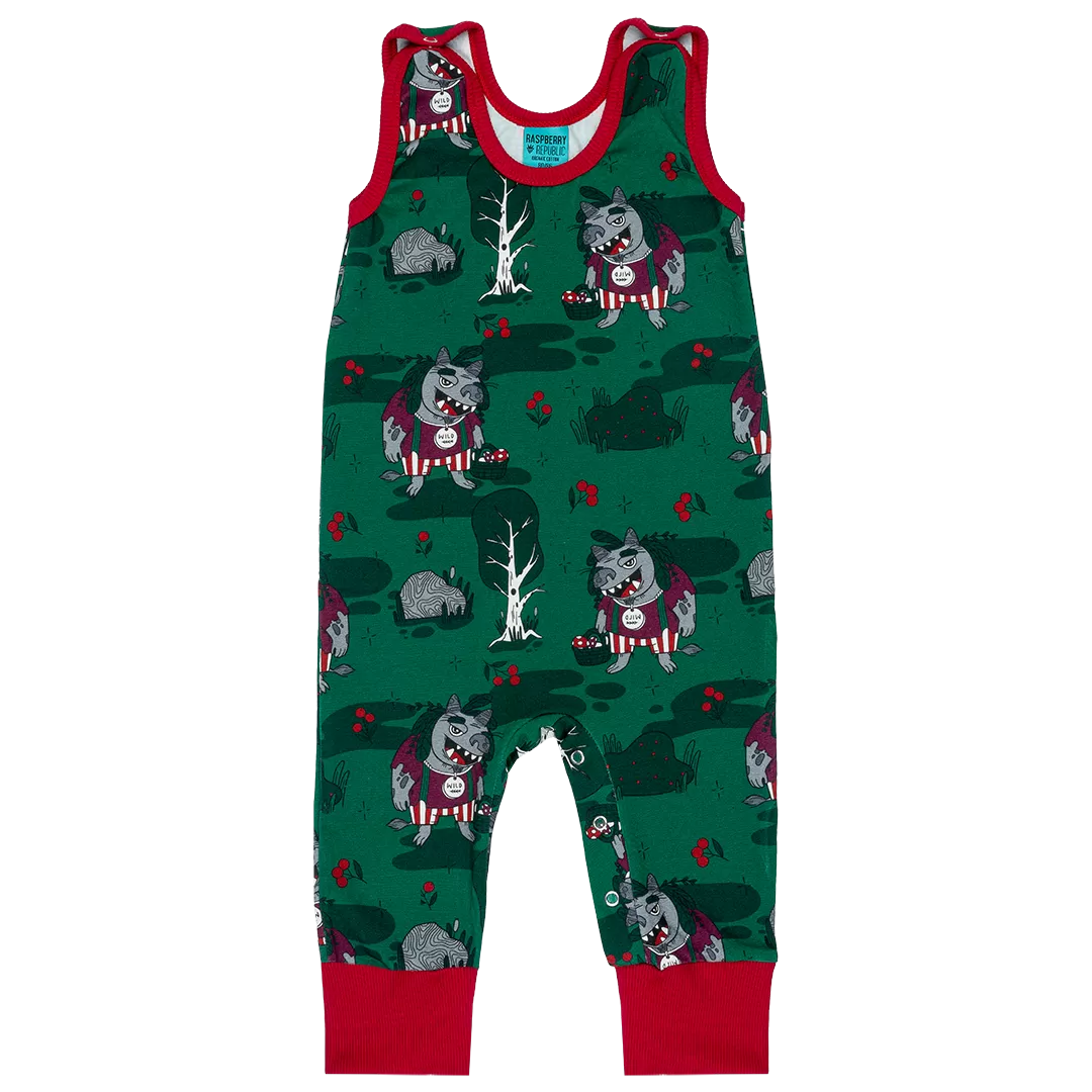 Raspberry Republic Forest Trolls Dungarees