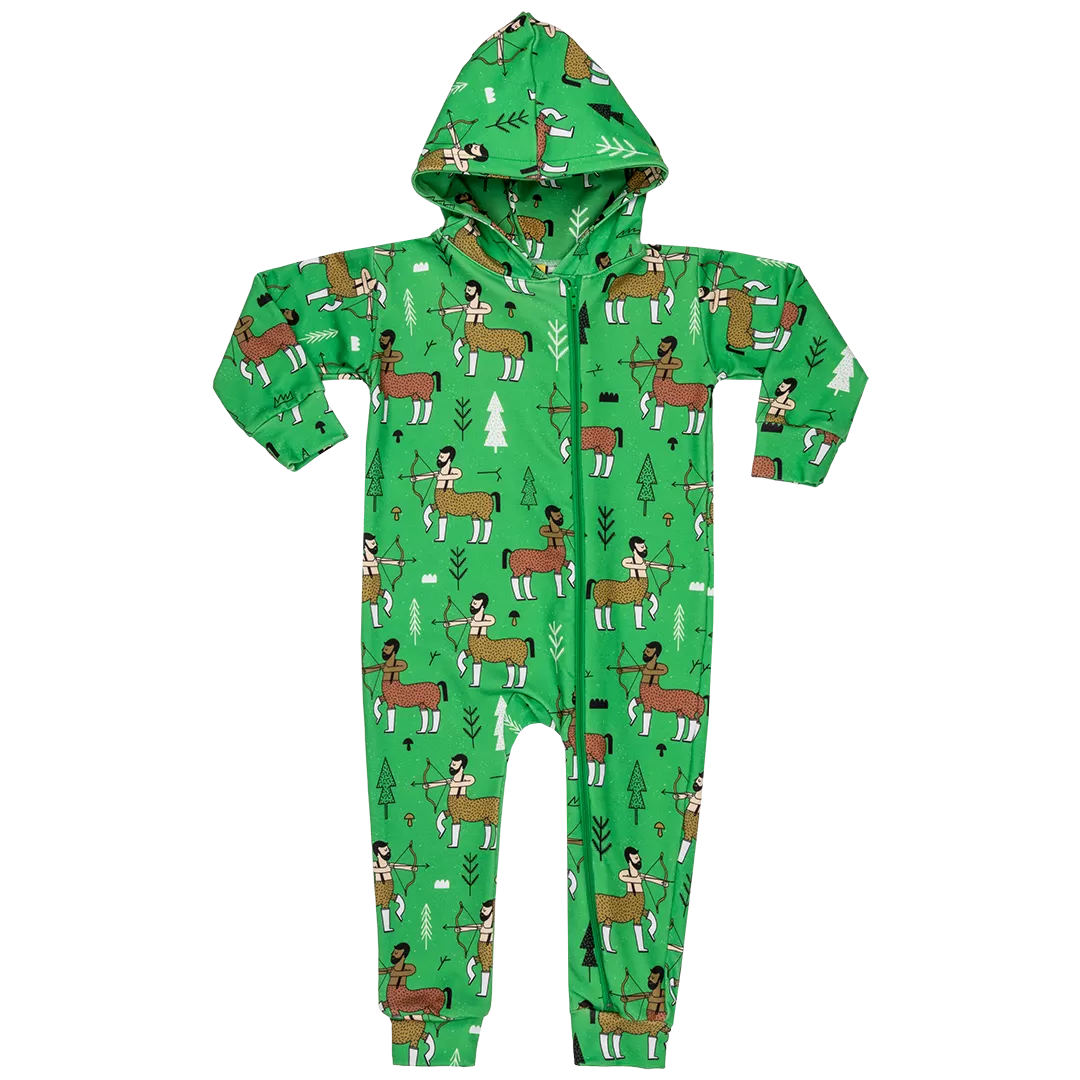 Raspberry Republic Green Enchanted Forest Hooded Onesie