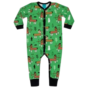 Raspberry Republic Green Enchanted Forest Sleepsuit