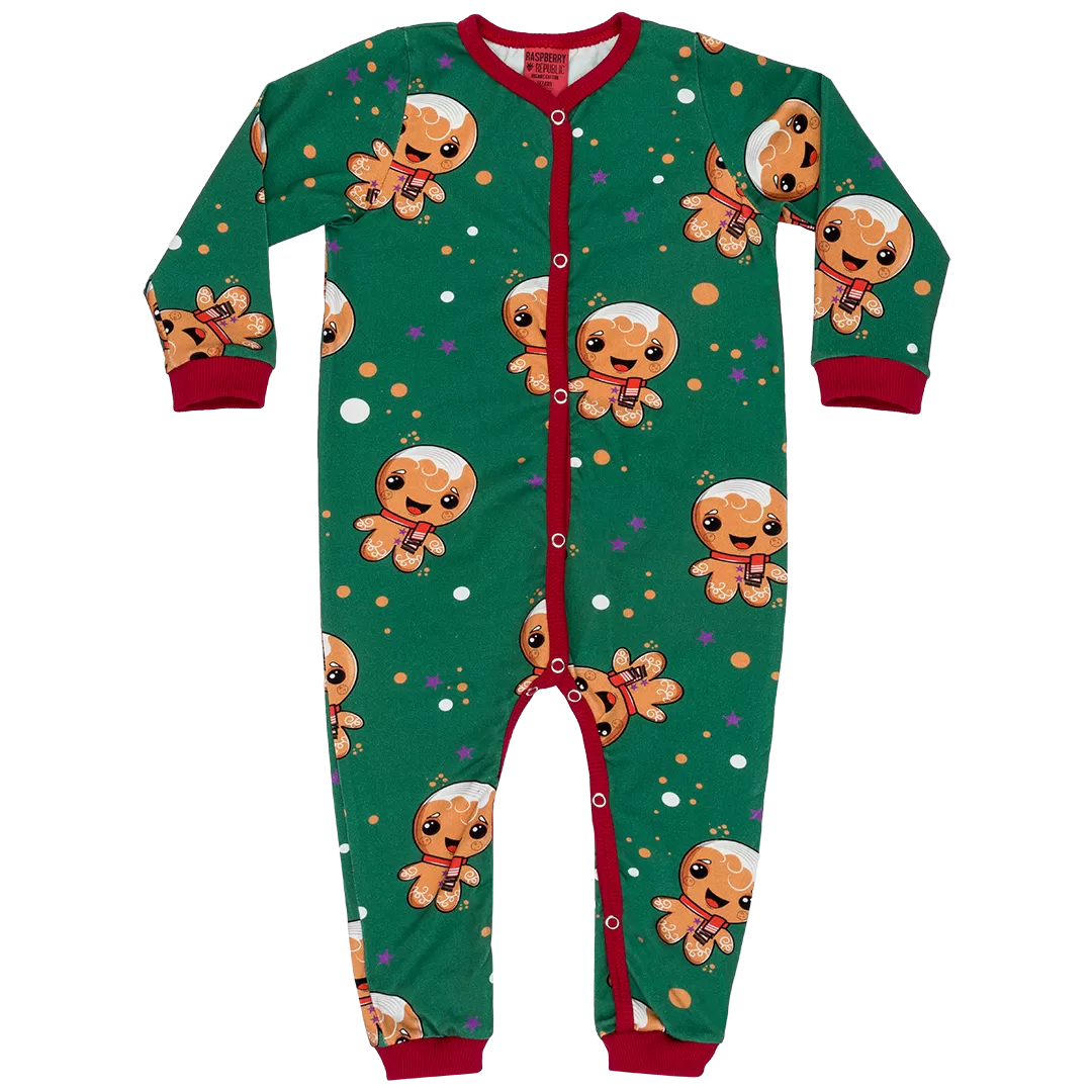 Raspberry Republic Hello Ginger Button Sleepsuit