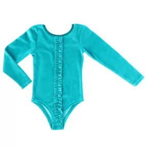 Raspberry Republic Velour Forest Dusk Long Sleeved Leotard