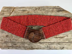 Red Beaded Belt