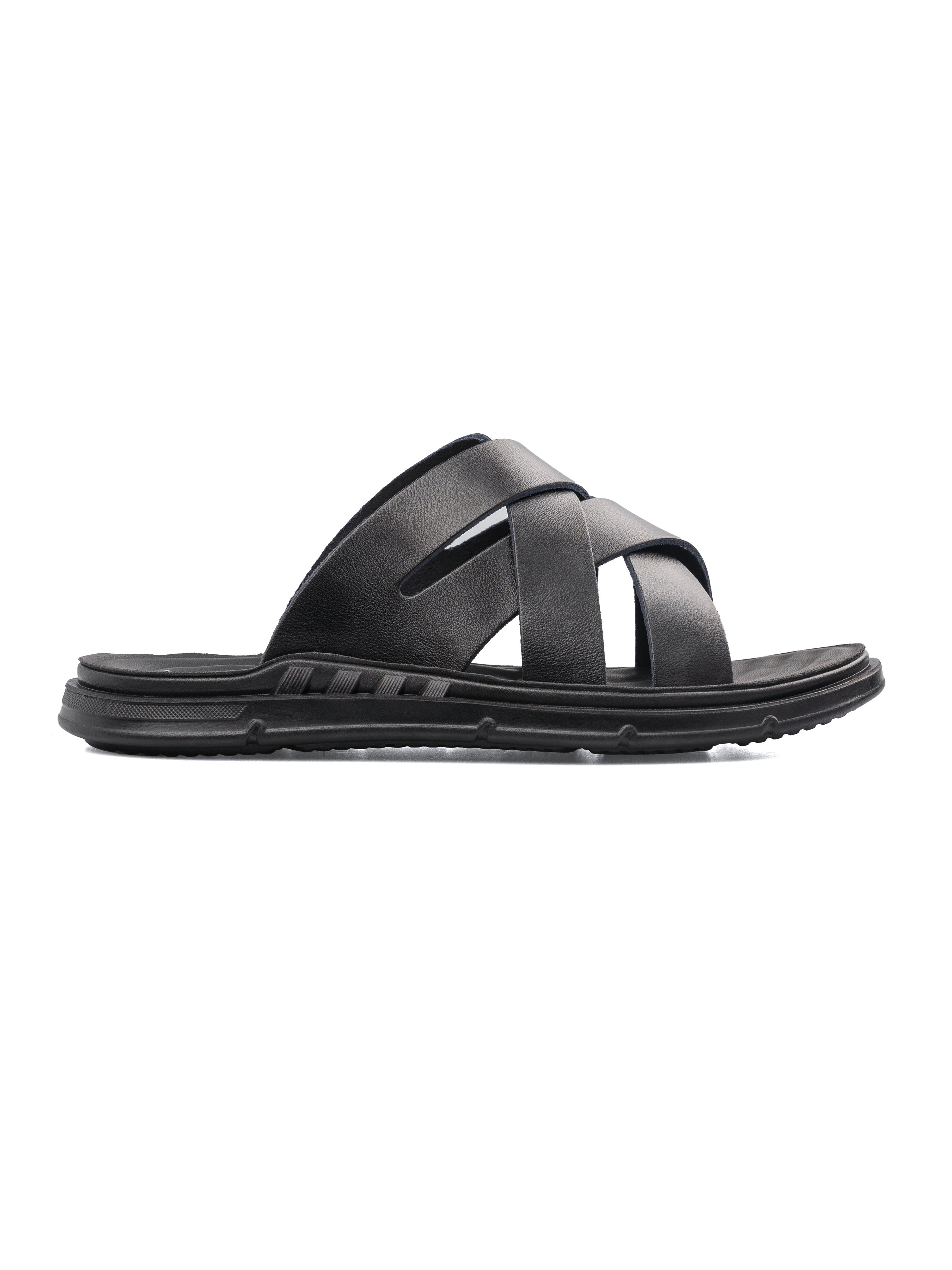 Remy Sandal - Black Leather