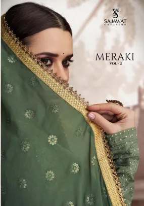 Sajawat Creation Meraki Vol 2  Stylish Partywear Gown Collection