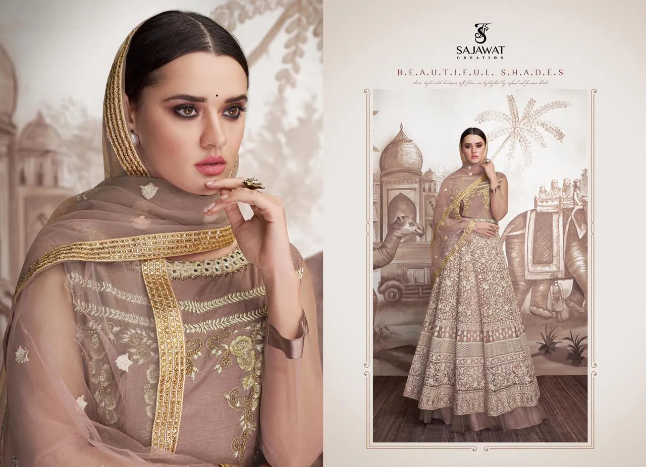 Sajawat Creation Meraki Vol 2  Stylish Partywear Gown Collection