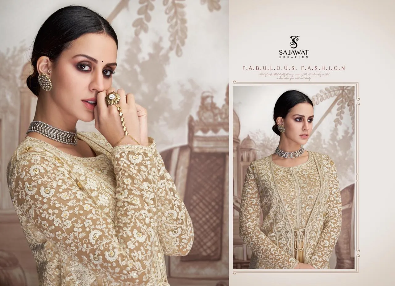 Sajawat Creation Meraki Vol 2  Stylish Partywear Gown Collection