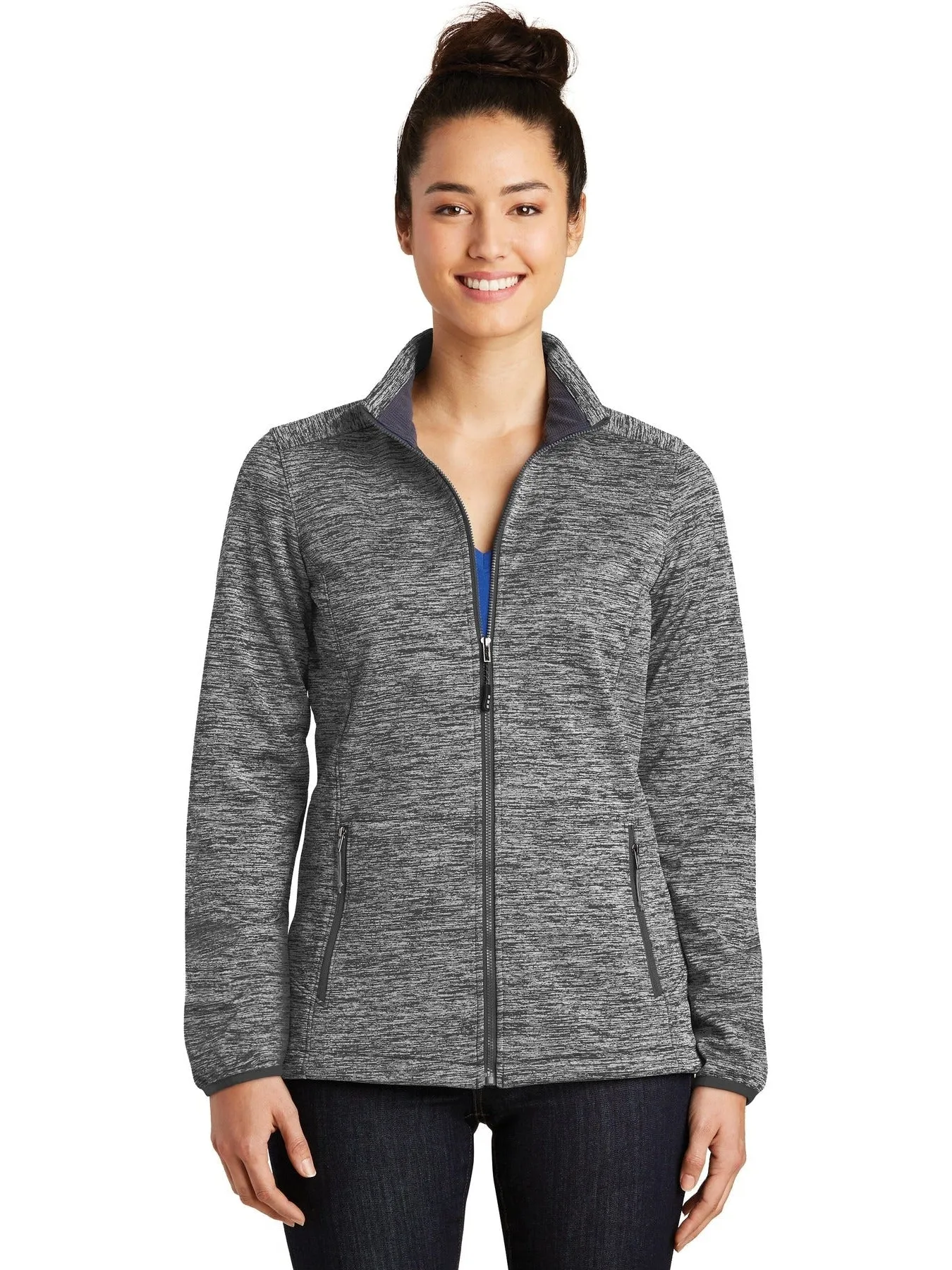 Sport-Tek Ladies Electric Heather Soft Shell Jacket