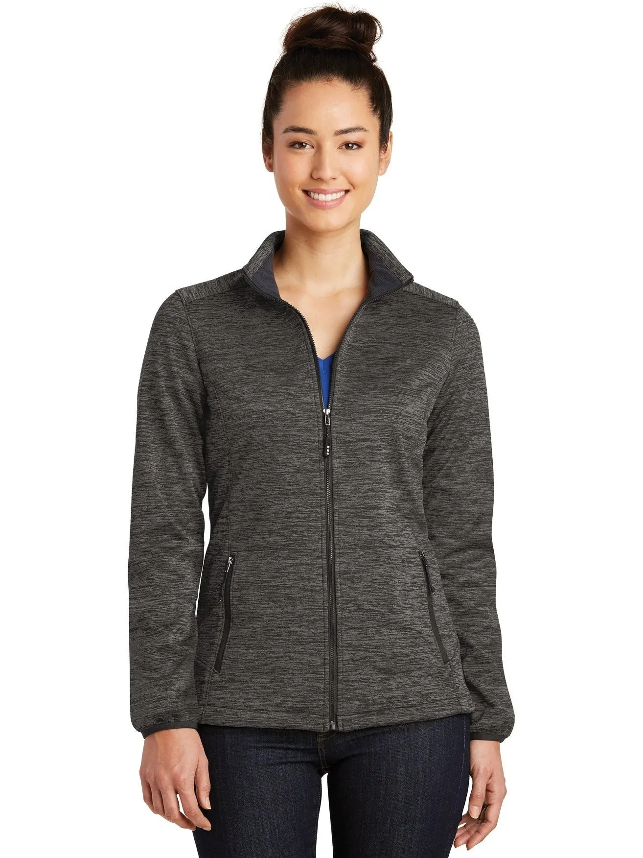 Sport-Tek Ladies Electric Heather Soft Shell Jacket