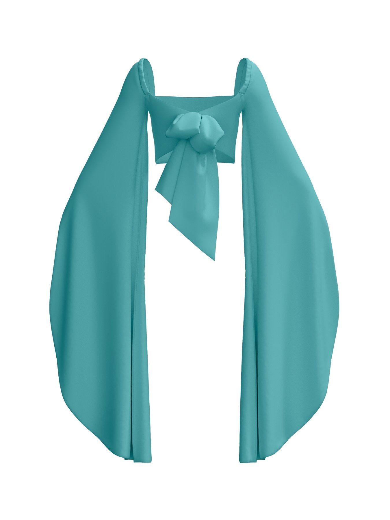 Sustainable Kinu Top - Solid Aqua