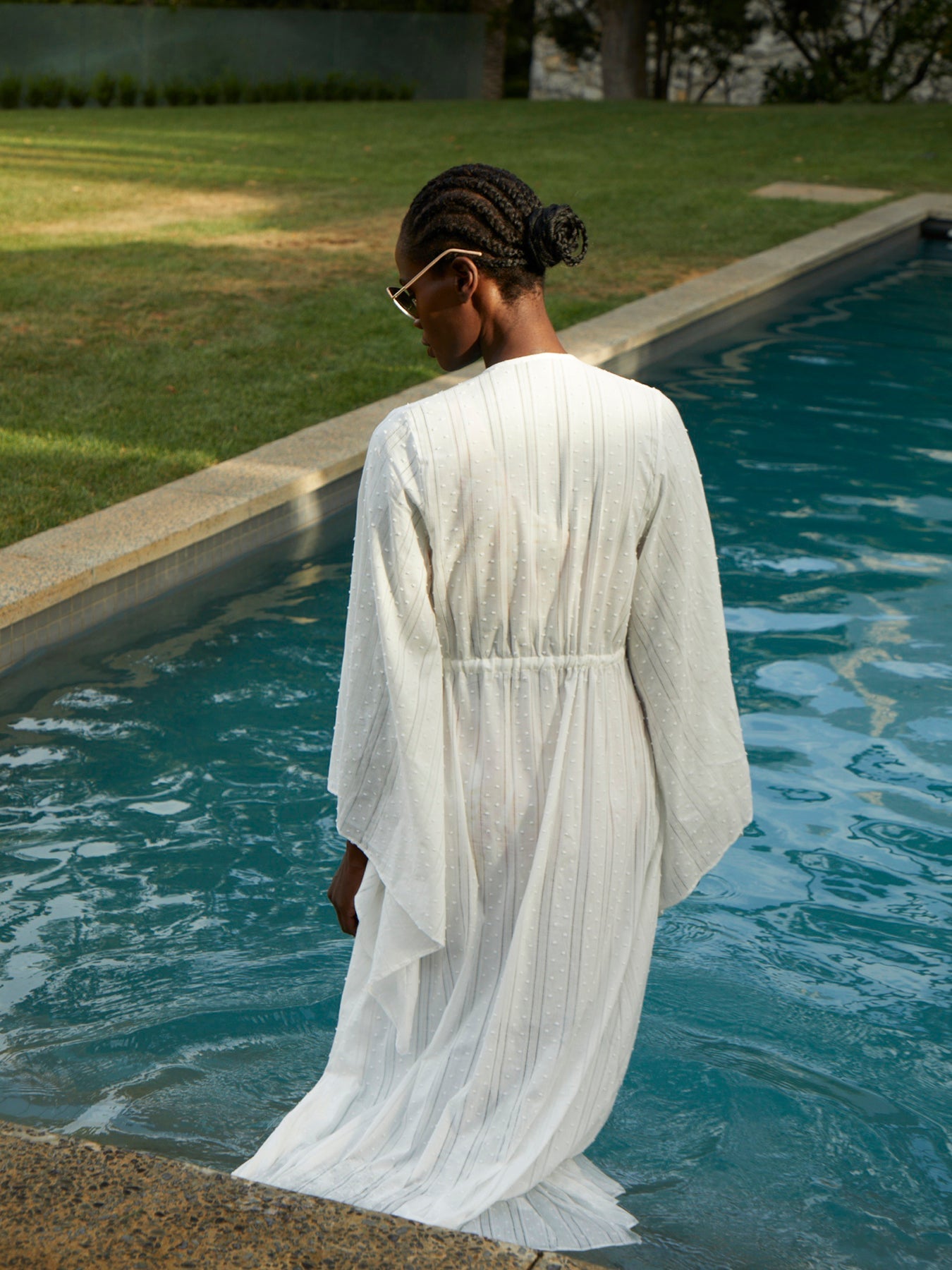 Sustainable Sirene Kimono - Solid Blanc