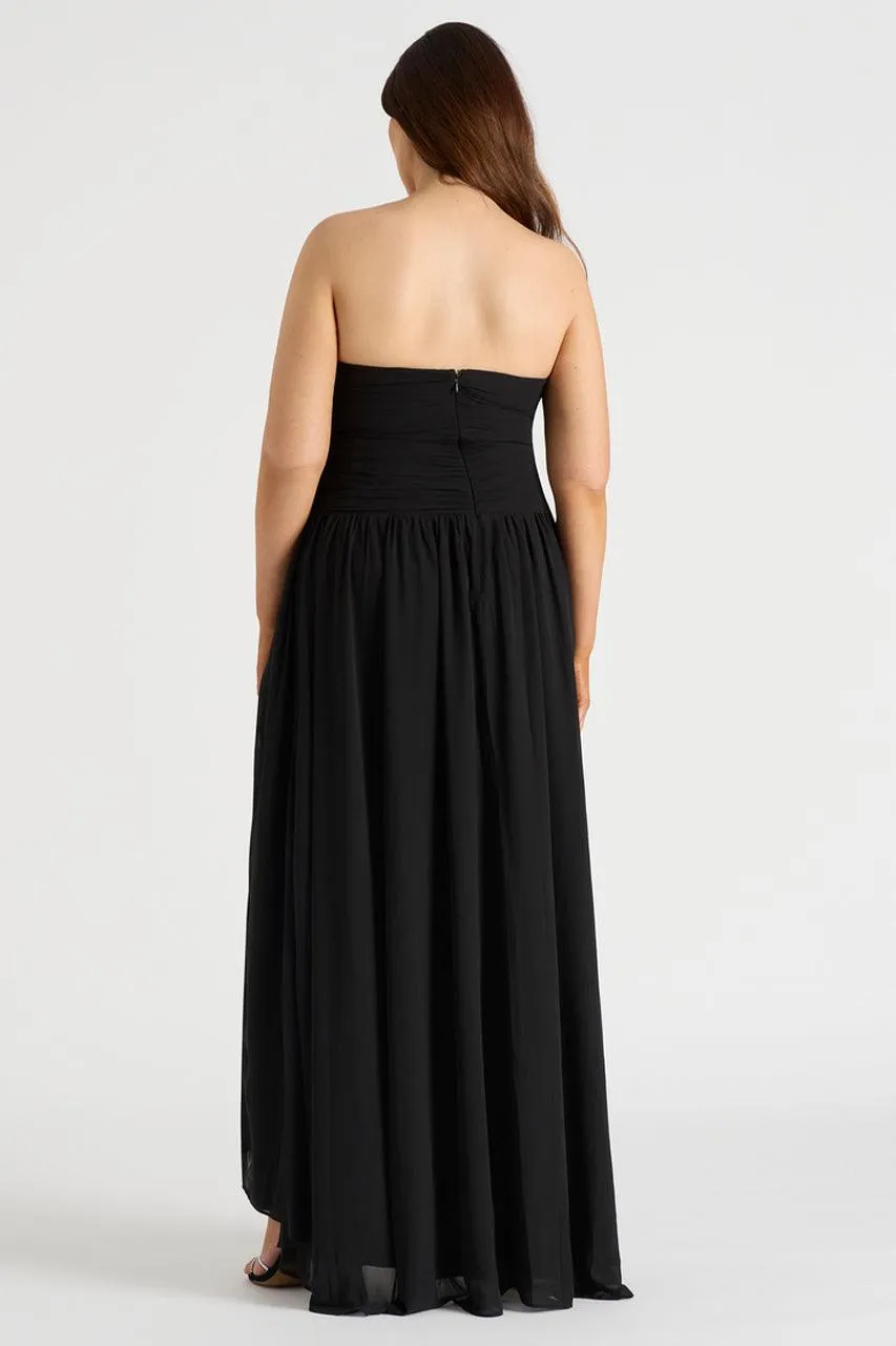 The Rosette Gown - Black