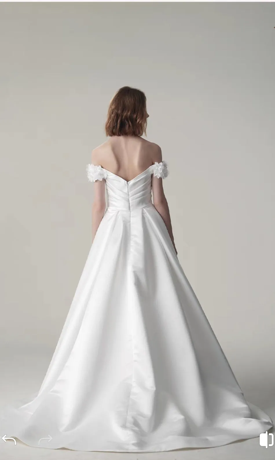 The Stellar Wedding Bridal Off Shoulder Gown