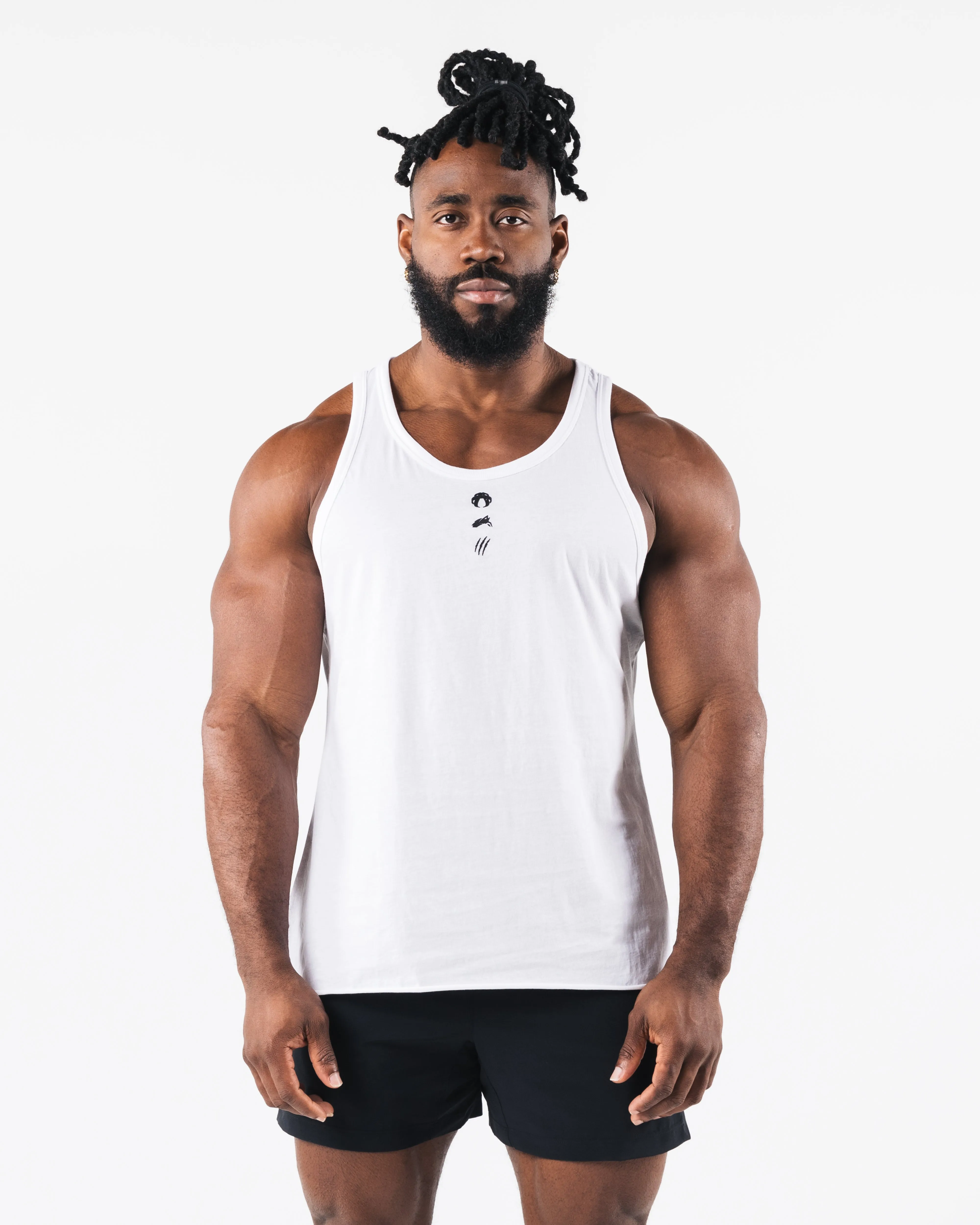 Three Pillar Tank - White