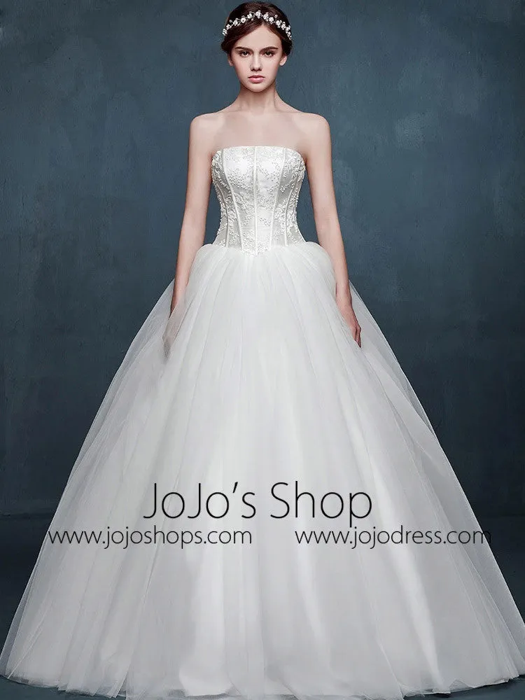 Timeless Strapless Princess Ball Gown Dress