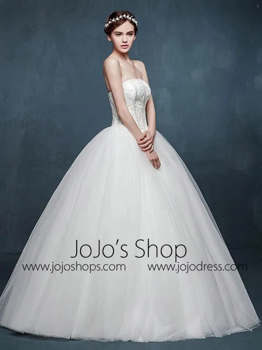 Timeless Strapless Princess Ball Gown Dress