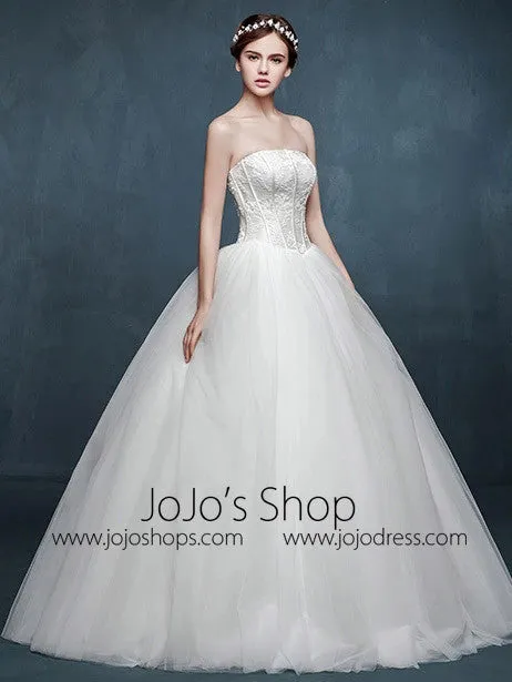 Timeless Strapless Princess Ball Gown Dress