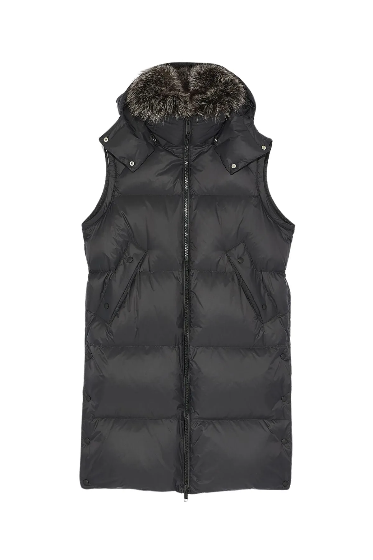 Yves Salomon Convertible Puffer Jacket - Black